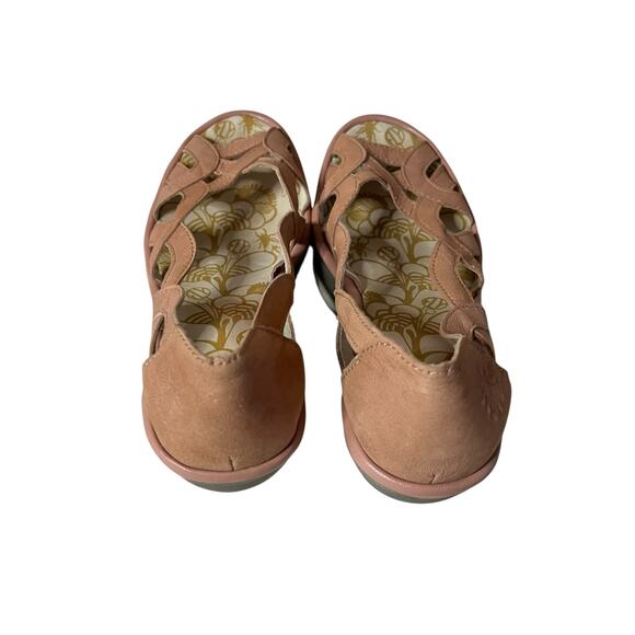 Fly London Yadi Wedge Sandals‎ in Rose EUC Size 39 / 8 -8.5 - Picture 13 of 15